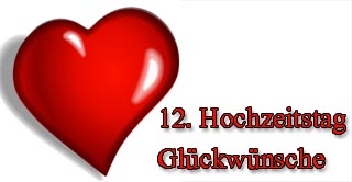 Hochzeitstag 12 12. Hochzeitstag