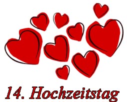 14. Hochzeitstag Glckwnsche